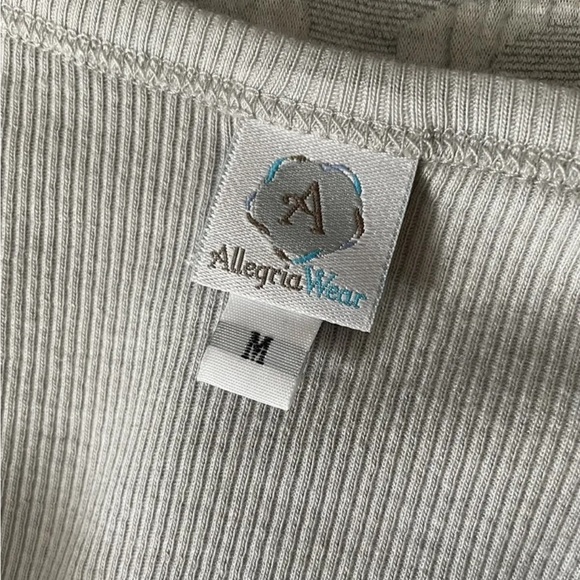 AllegriaWear Grey Nightgown Medium M Allegria Wear Gray Supima Cotton - Picture 5 of 8